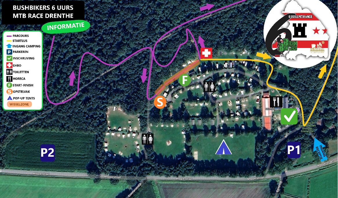 plattegrond voor deelnemers